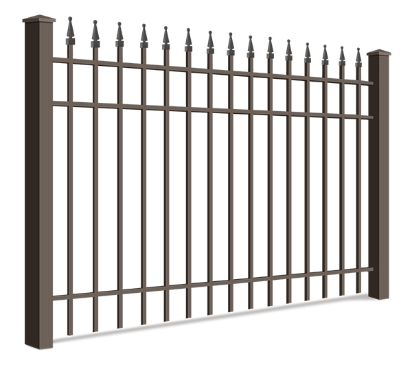 Wrought steel fence installation for the West Georgia area.