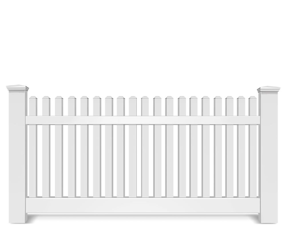 Vinyl picket fence contractor in West Georgia