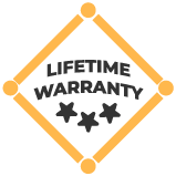badge showing available fence warranty